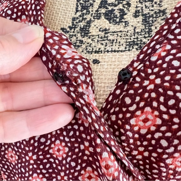 Band of Gypsies Crinkle Gauze Faux Wrap Dress NWT - Picture 4 of 14